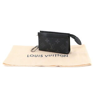 Louis Vuitton Monogram Eclipse Pochette Cles Voyage Wallet, Coin Purse, Key C...